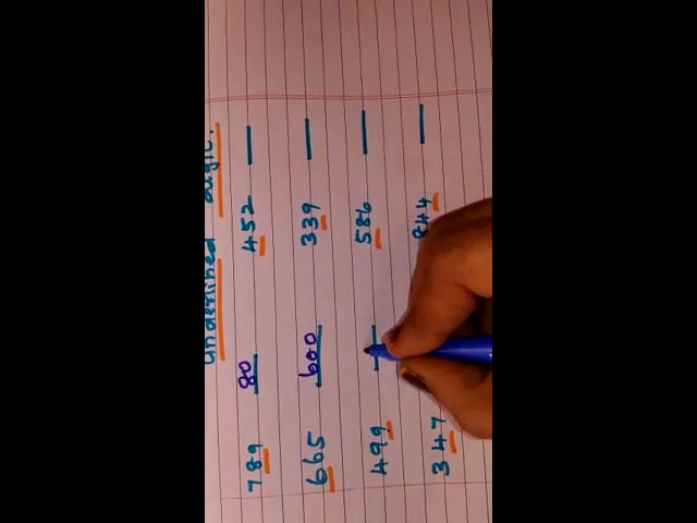 3rd Grade maths - Write the place value of the underlined digit