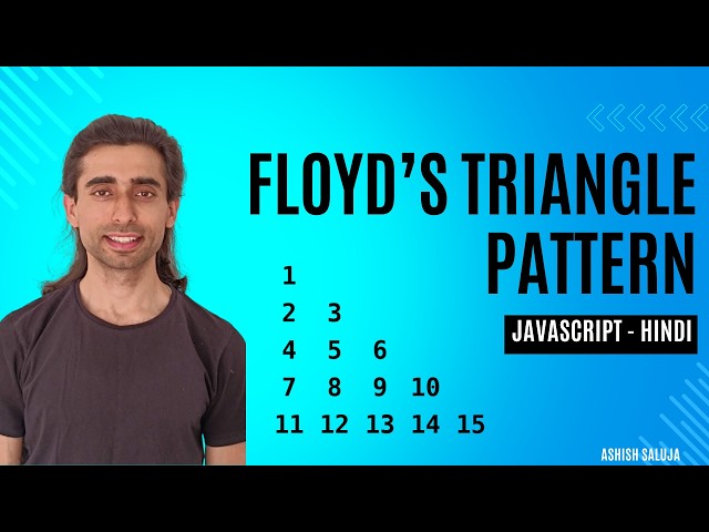 Floyd's Triangle Pattern in JavaScript | Pattern Printing #javascript #logicbuilding  #interview