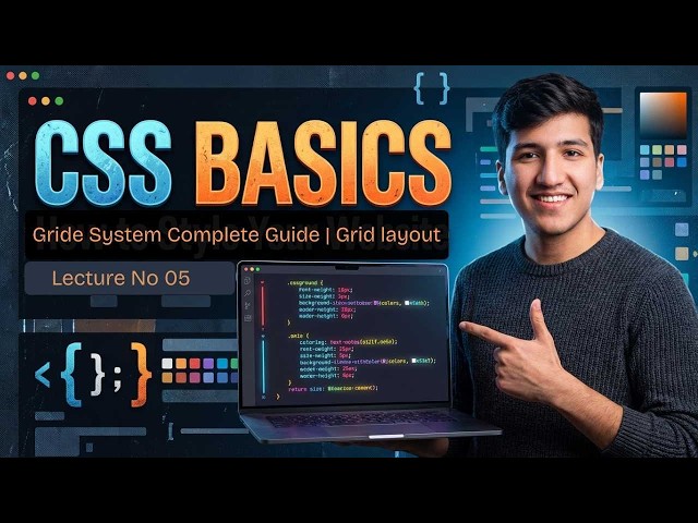What is CSS Grid Layout? CSS Grid Tutorial Urdu Hindi | Modern Layout Guide | Lecture 16