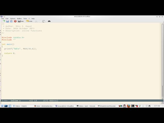 C Programming Part 57 inline functions