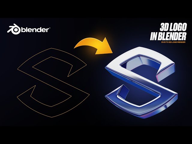 Creating a 3D Logo/Text in Blender - Blender 3D Tutorial