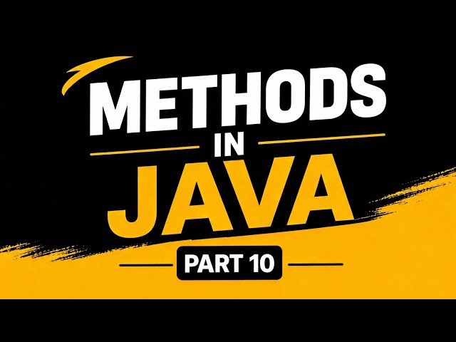 Methods in Java | Part 10 | Explained with Examples | in Tamil