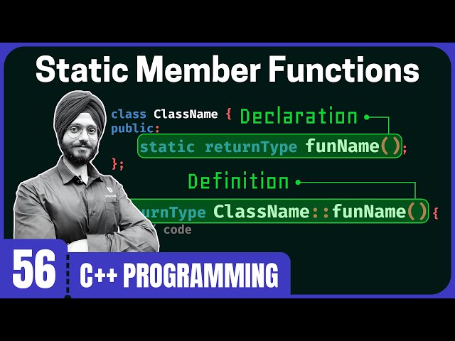 Static Member Functions in C++