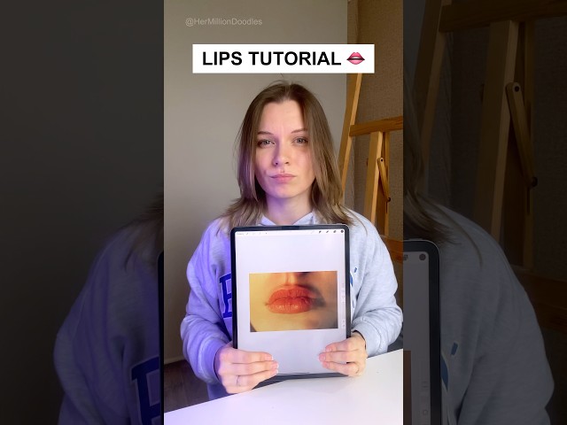 How to Draw Lips Tutorial! 👄✨ Easy Step-by-Step #art #drawing #markers