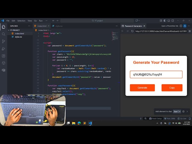 ASMR Program - Password Generator using HTML, CSS & JavaScript (No Talking)