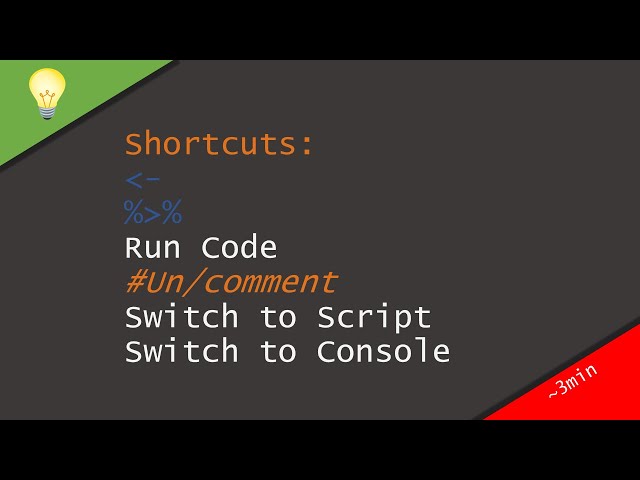Rtip: 6 shortcuts for R programming in Rstudio