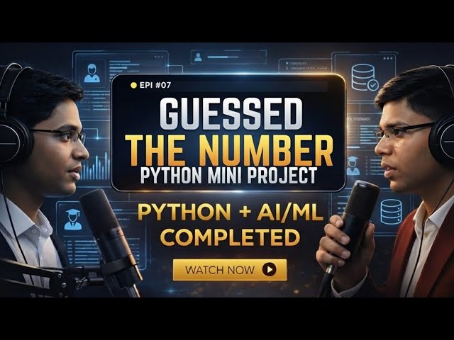 I Built a Number Guessing Game in python using jupyter notebook