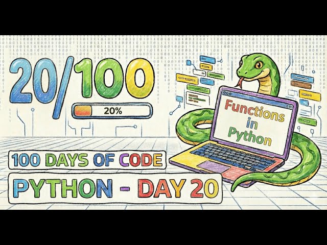 100 Days of Coding – Day 20: Functions in Python (Define & Call Functions)