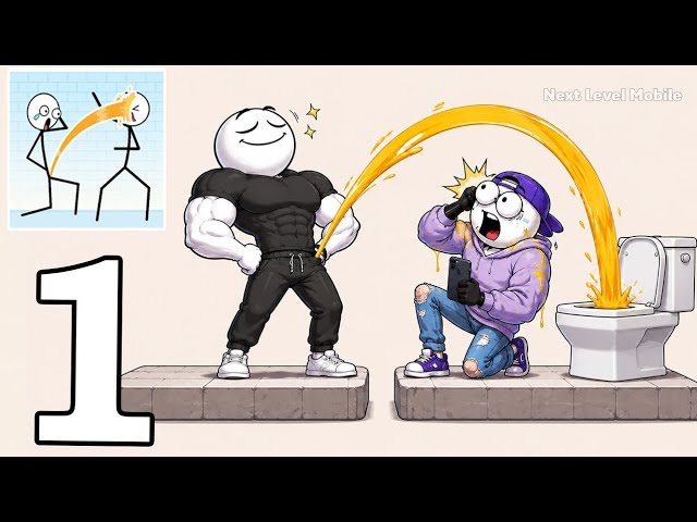 Toilet Time Gameplay Walkthrough Part 1 - Total Bathroom Chaos (Android/iOS)