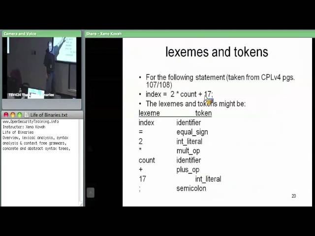 OpenSecurityTraining: The Life of Binaries (Day 1, part 1)