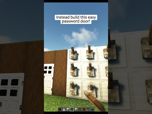 Password Door in Minecraft | #shorts