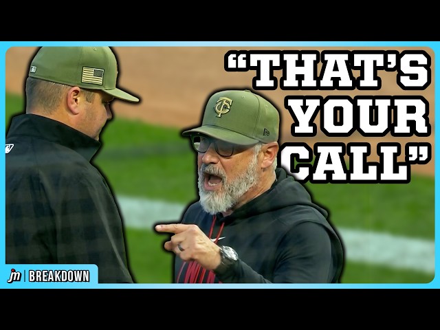 Manager gets ejected for telling the umpire to stand up for himself a breakdown