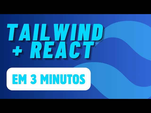 How to start a REACT project with TAILWIND in less than 3 minutes.