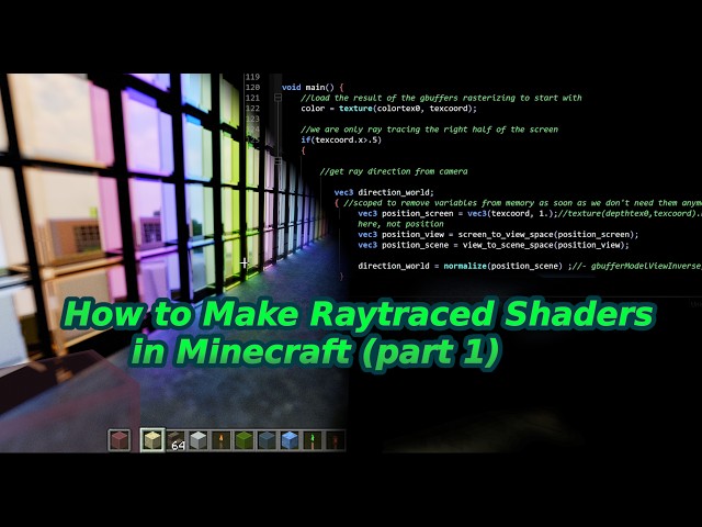 How to make Raytracing Shaders in Minecraft (part 1)