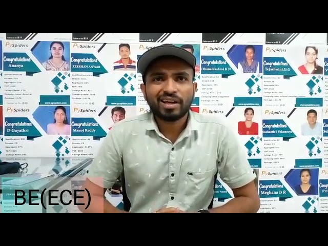 Got placed in MNC |Pyspiders-basavanagudi_| Congratulation "Sanjit Mangubhai Patel"