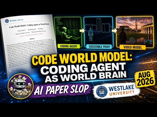 Code World Model: Coding Agent as World Brain (Aug 2026)