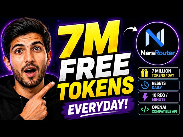 7 MILLION FREE AI Tokens Every Day! 🤯 Free API Key | NO Credit Card