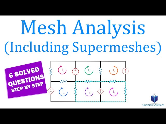 The Complete Guide to Mesh Analysis | Engineering Circuit Analysis | (Solved Examples)