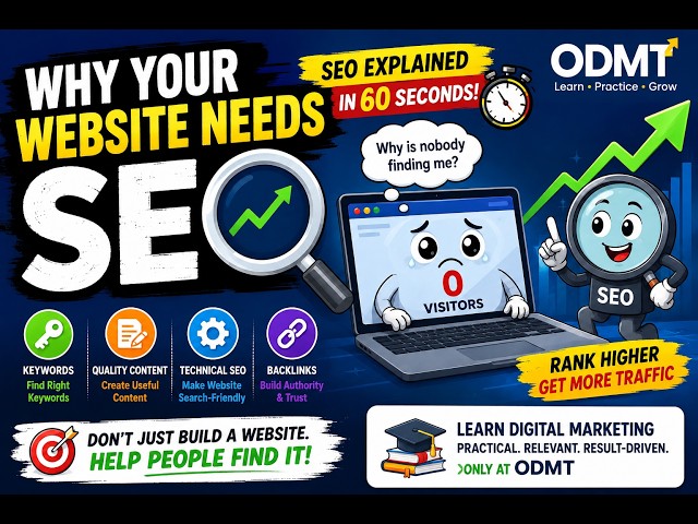 What is SEO & How Does It Work?  SEO Explained in 60 Seconds | ODMT