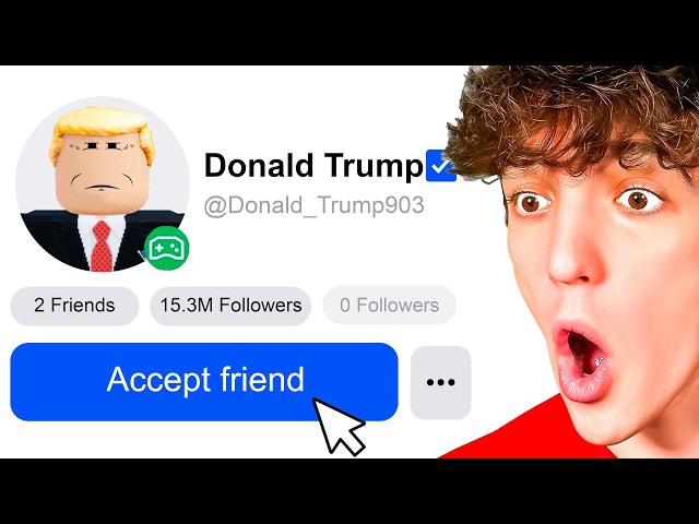 Adding Celebrities On Roblox Until One Plays With Me