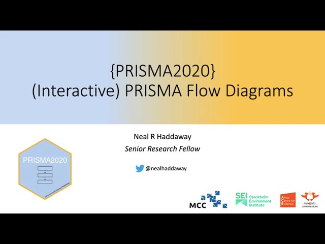 ESMARConf2021 Session 4A (Reporting): Neal Haddaway