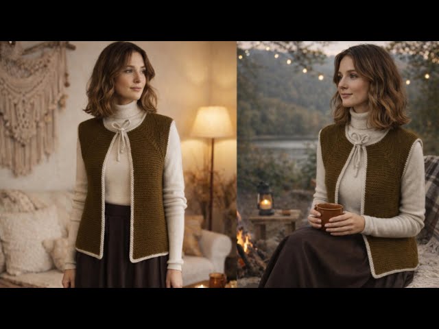 ÖRGÜ KOLAY YELEK TARİFİ - Detaylı Anlatım 