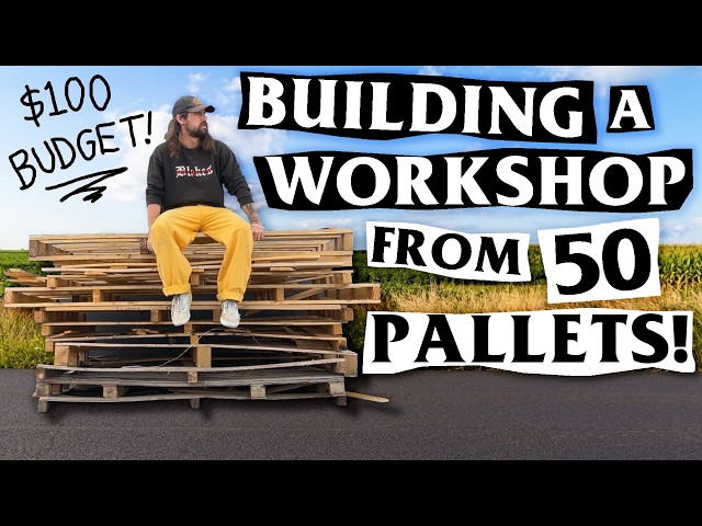 Building my Dream DIY Workshop with a $100 BUDGET!