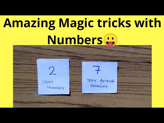 Amazing Math magic tricks with Numbers between 0 to10- math magic with numbers - Number magic tricks