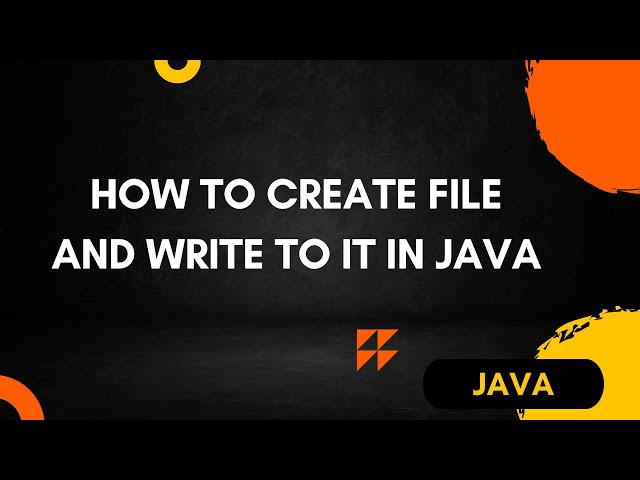 How do I create a file and write to it in java | BufferedWriter in java