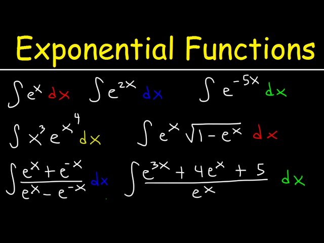 Integrating Exponential Functions By Substitution - Antiderivatives - Calculus