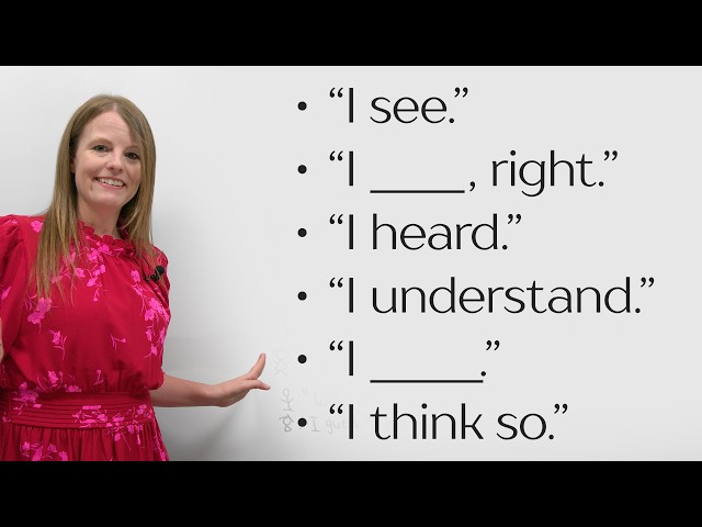Fluent English: 6 Easy English Conversation Responses