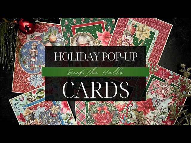 Make Stunning Pop-Up Christmas Cards! 🎄 Deck the Halls Card Kit Walkthrough
