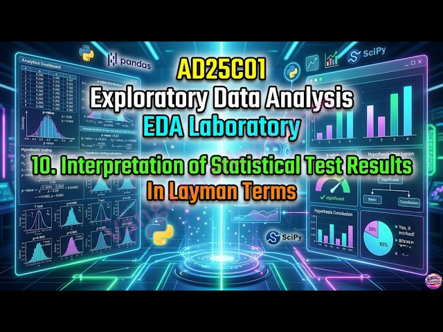 AD25C01 Exploratory Data Analysis Lab 10 |Interpretation of Statistical Test Results in Layman Terms