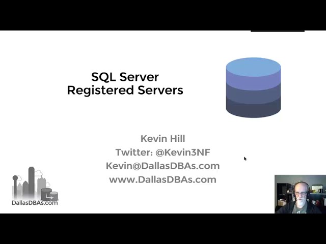 SQL Server Registered Servers