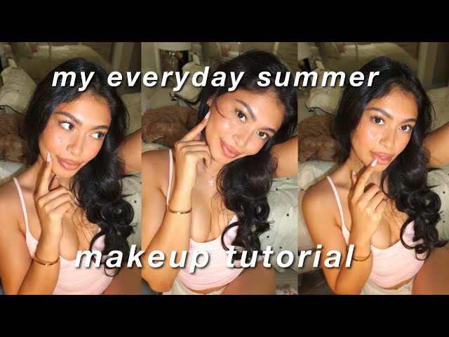 my everyday bronzey summer makeup routine ♡