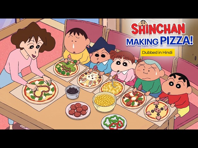 Shinchan's Homemade Pizza Party with Friends | Parody (13+)