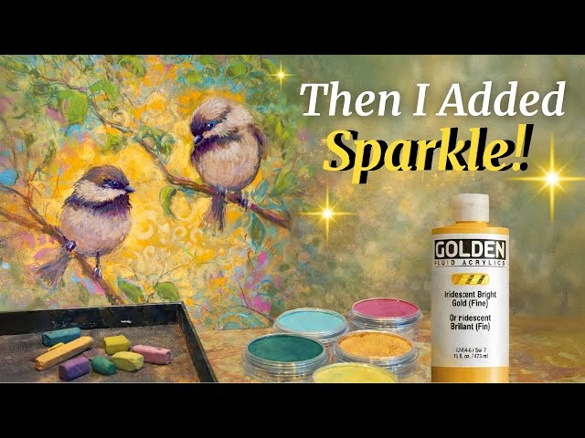 This Underpainting Changed Everything - ✨ Stencils & Iridescent Pastels