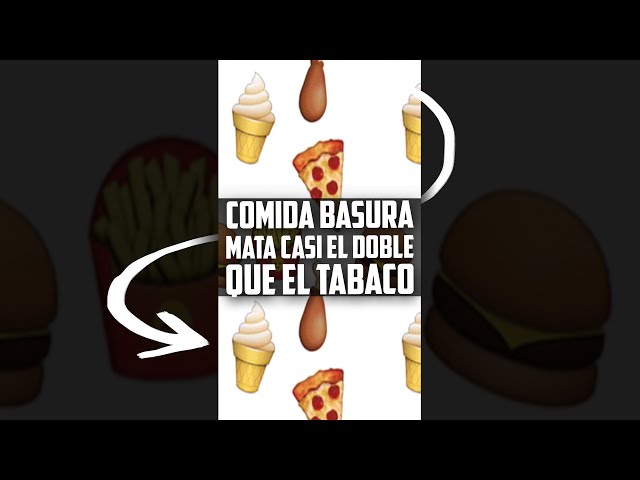 La COMIDA BASURA mata casi el doble que el TABACO #shorts