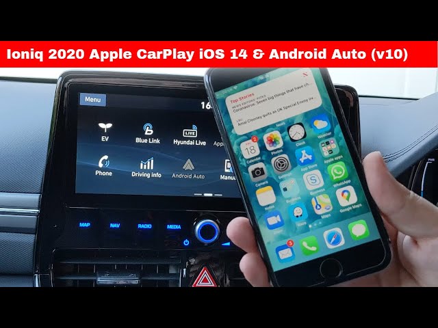 Hyundai Ioniq 2020 - Apple iOS CarPlay & Android Auto (4K)