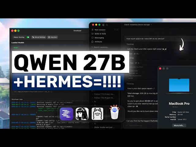 Qwen 3.8 27B (Fully Tested on Local Mac 48GB) + Hermes: I might CANCEL Claude & Codex NOW!