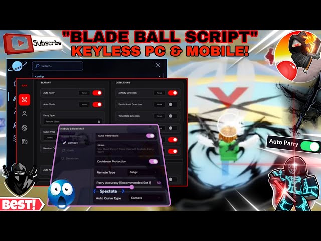 Blade Ball Latest Script Pc/Mobile🔥 | Auto Parry+Spam🤩,*SEMI-IMMORTAL😎*,Skin-Changer✨ & More Keyless