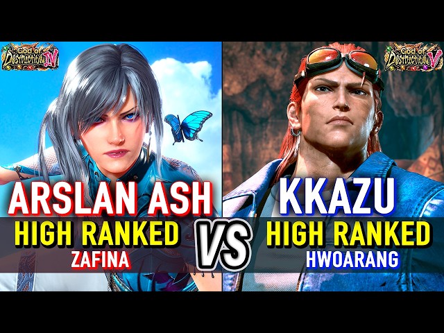 T8 🔥 ARSLAN ASH (Zafina) vs KKAZU (Hwoarang) 🔥 Tekken 8 High Level Gameplay