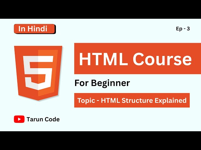 Is HTML Structure REALLY That Important for Your First Page? HTML crash course