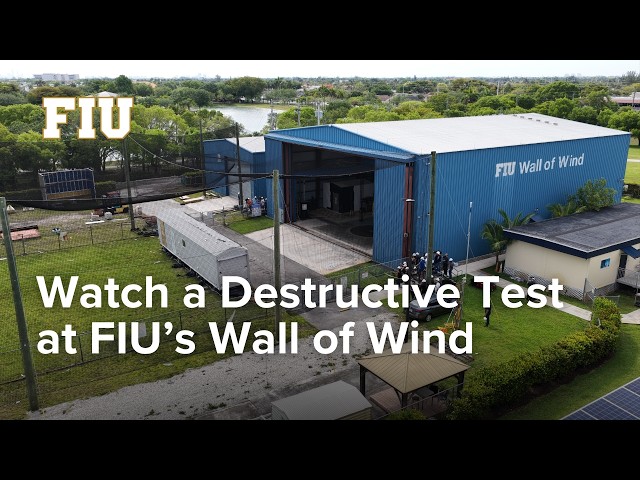 Watch a Destructive Test at FIU's Wall of Wind
