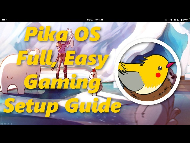 PikaOS IV | I'm Shocked By How Easy Linux Gaming Has Become