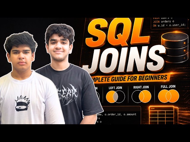 SQL JOINS Explained | INNER, LEFT, RIGHT & FULL JOIN for Beginners