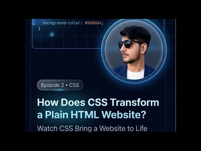 Watch CSS Transform a Plain HTML Website | Live Coding Animation | Episode 2