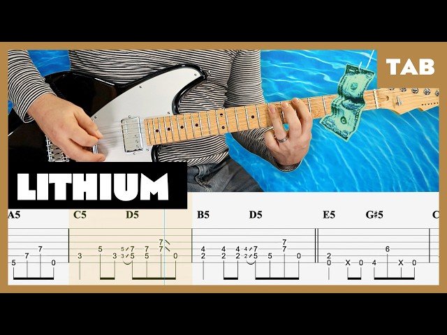 Nirvana - Lithium - Guitar Tab | Lesson | Cover | Tutorial