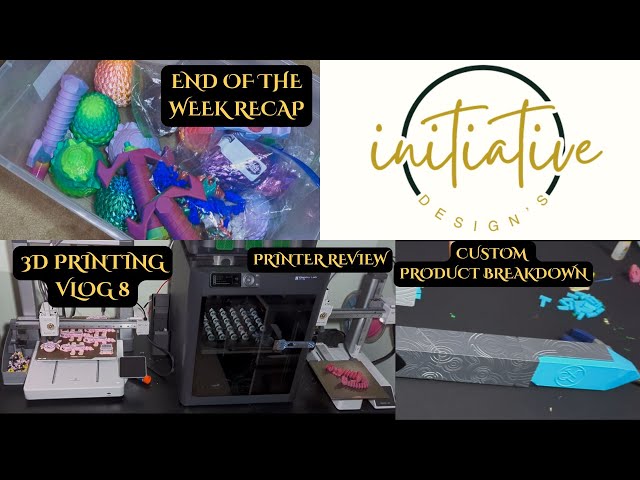 Weekly 3D Printing Recap + Opinions on Bambu A1, A1 Mini & P1S! | Etsy Sales + Custom Order Vlog 8