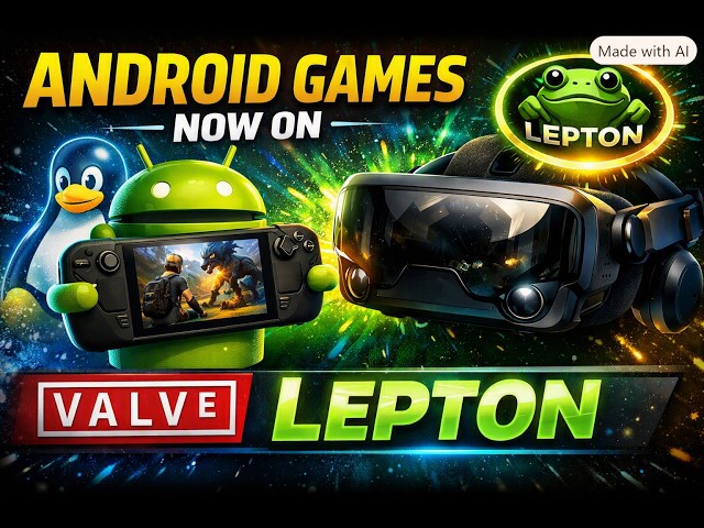 Valve Unveils Lepton — Android Games Now Run Natively on Linux & SteamOS